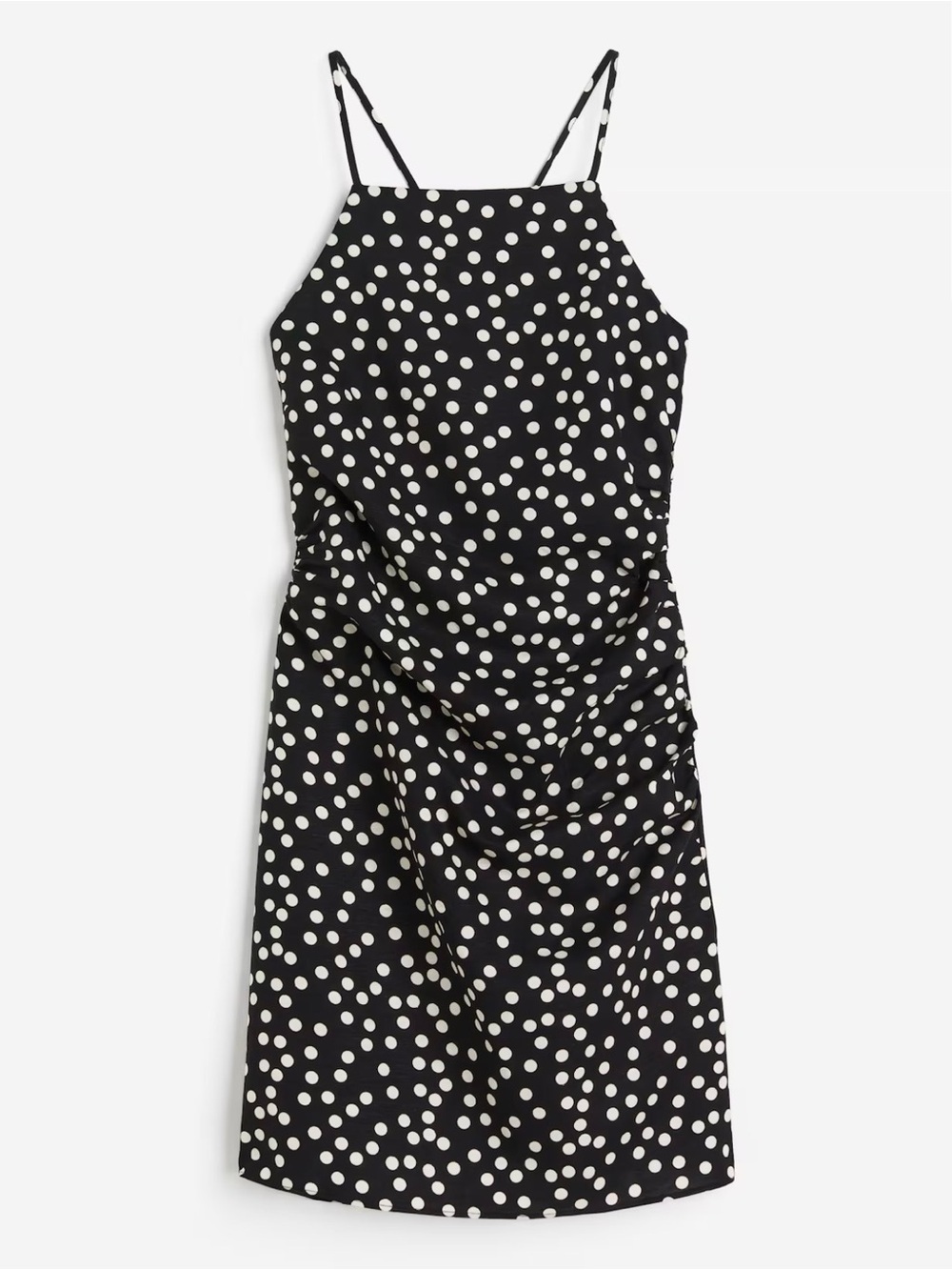 NEW! H&M Polka Dot Mini Dress – Black & White – Size Small